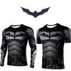 Durable Black Polyester Batman Cosplay Tee For Sports And Fitness