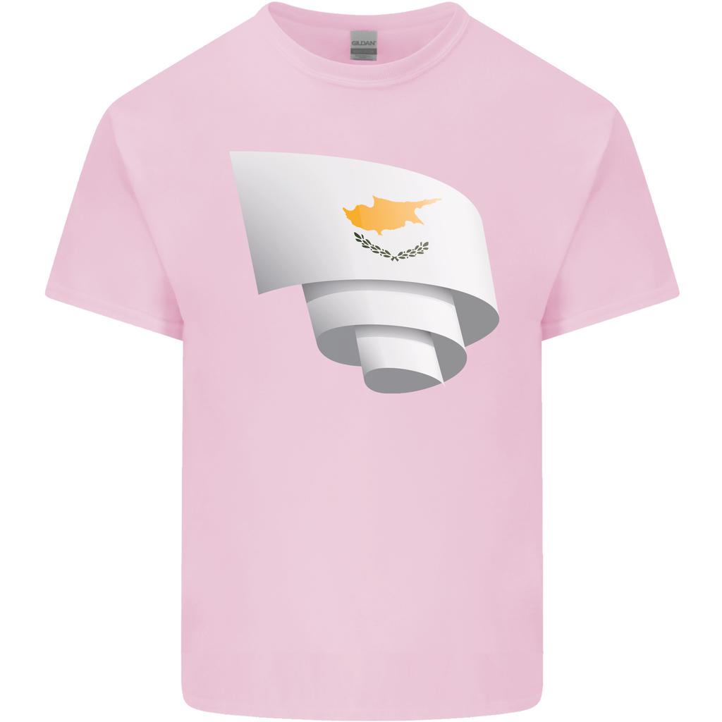 Curled Cyprus Flag Cypriot Day Football Unisexs Light Cotton Tshirt