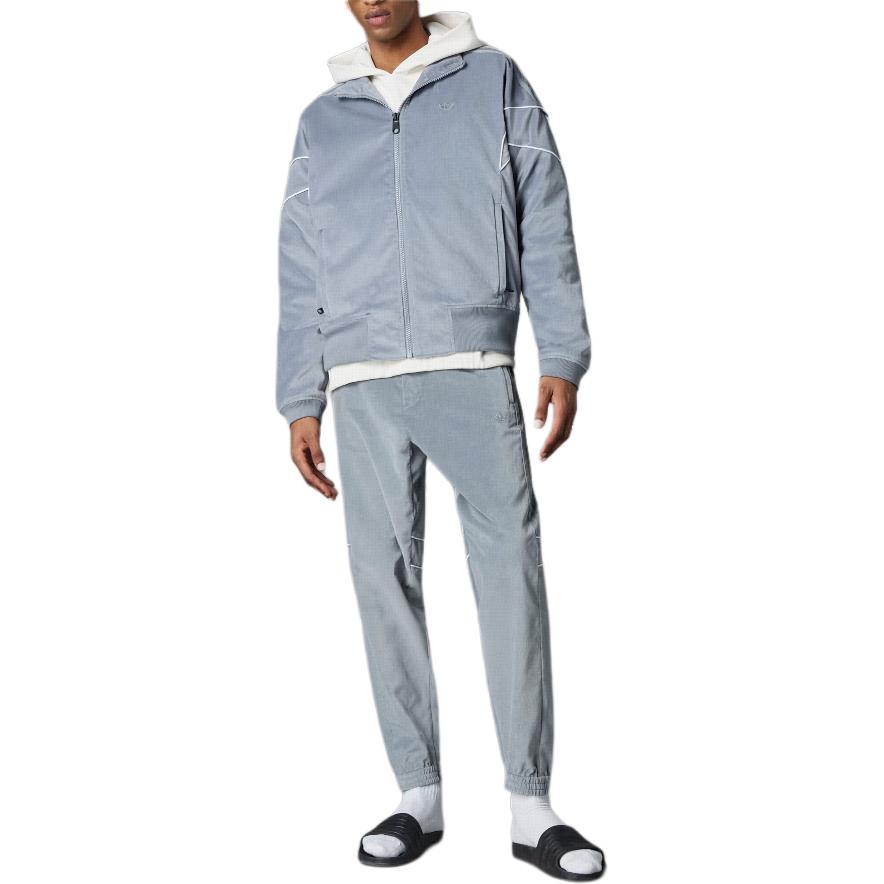 Adidas Originals Jackets Men's Gray Stand Collar Moderate Other HM2336