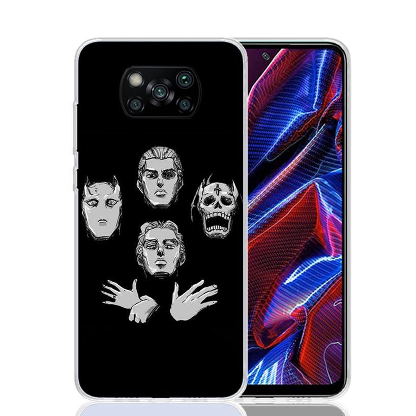 JoJo Adventure Killer Queen Phone Case For Xiaomi Poco X7 X6 X5 Pro F7 Ultra Redmi 15C 15 13 13C 12 12C 10 10A 10C 9 9A 9C 9T Co