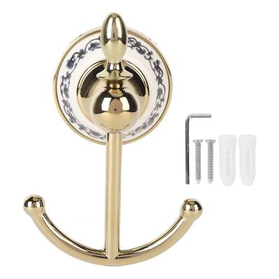 Decorative Wall Hook Multifunctional Space Saving Ceramic Zinc Alloy Wall Mounted Hanging Hook for