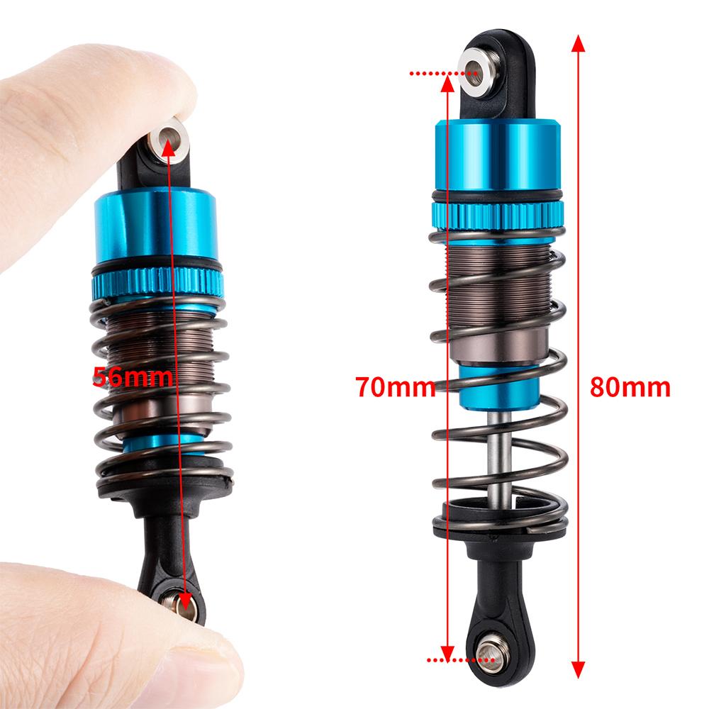 AXSPEED Aluminum Oil Filled Shock Absorbers Front Rear Dampers for 1/10 Tamiya TT-02B DT-02 DT-03 DF-02 RC Drift Car Parts