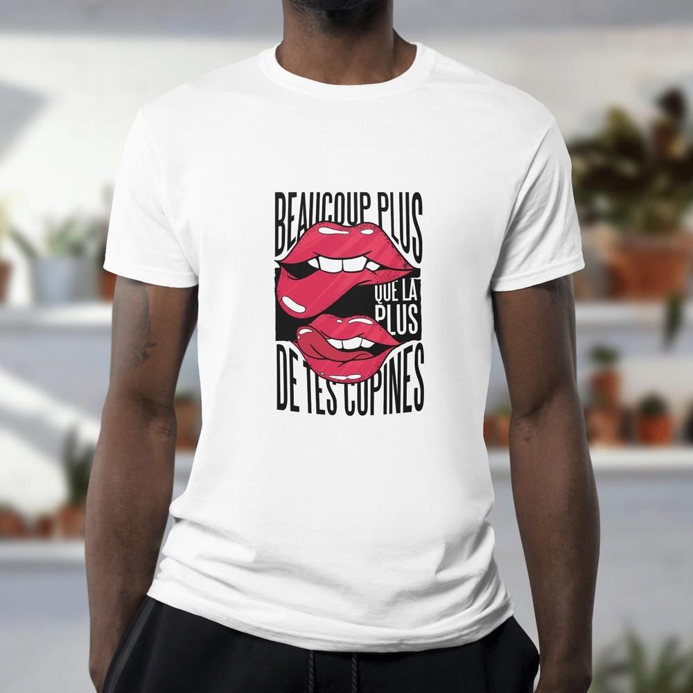 

Beaucoup Plus Que La Plus Tshirt French Flirty Tee 054 4XL