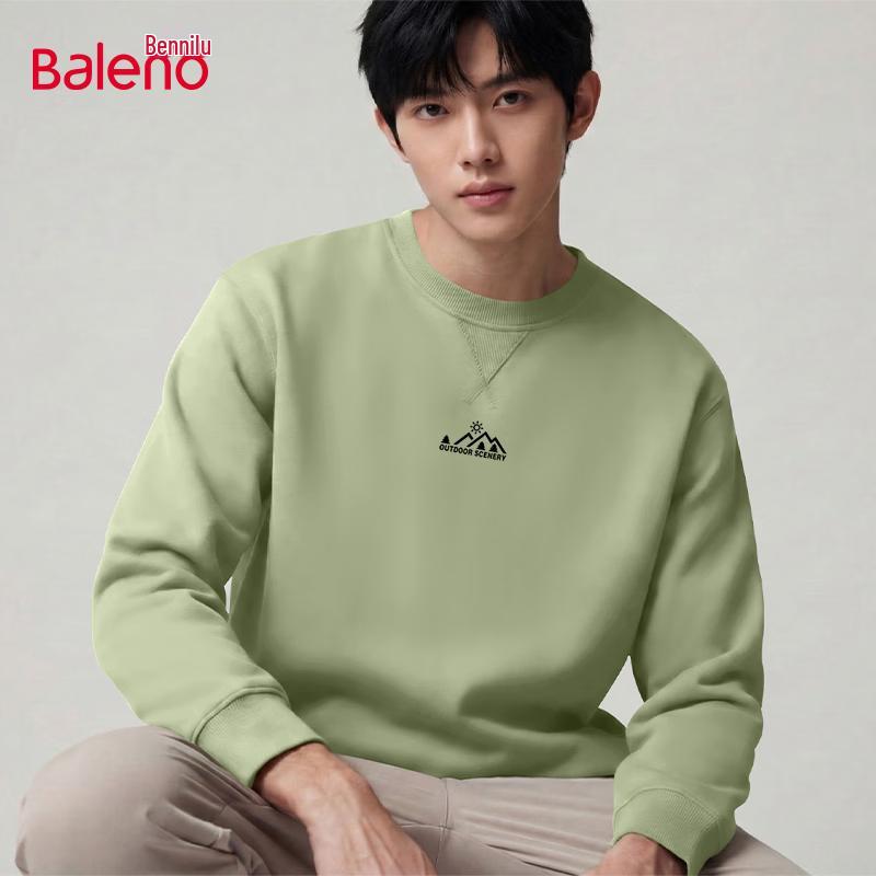 Baleno Men's Casual Long-Sleeve Round Neck Sweatshirt