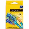 Round Oil Pastels for Children, 12 Colors