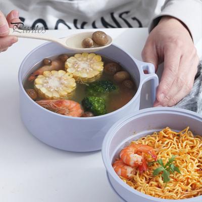 Mikrovlnná sada mísy Ramen Mikrovlnný vařič Ramen s víkem Prostorově úsporný nástroj Ramen Maker Instantní vařič na nudle pro domácí kancelář na koleji