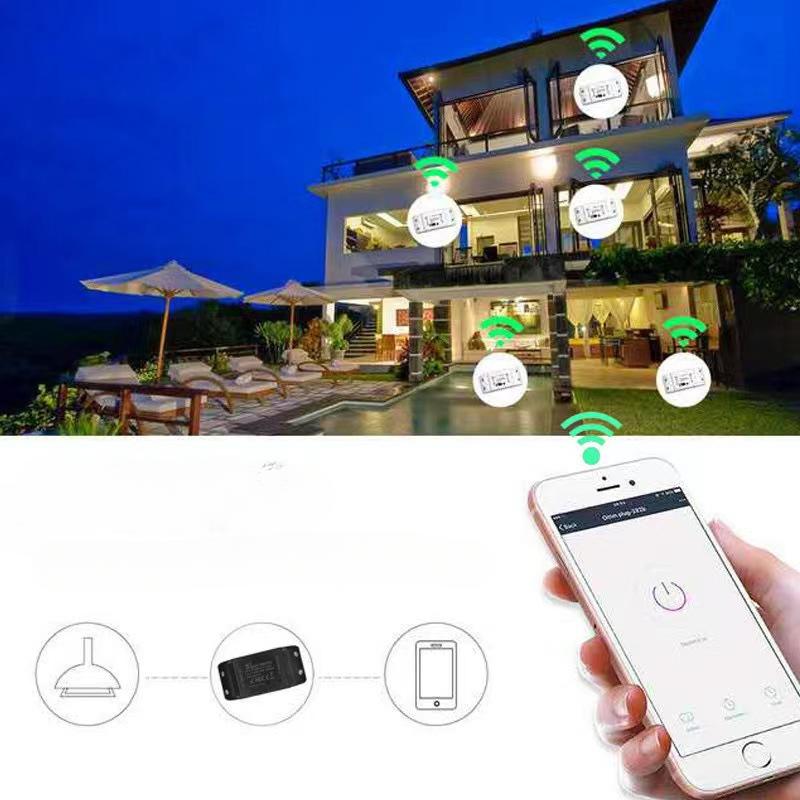 Graffiti WiFi Inteligentne urządzenie włącz-wyłącz dla telefonów komórkowych, Bezprzewodowy pilot zdalnego sterowania, Wyłącznik czasowy, Części modyfikacyjne inteligentnych urządzeń domowych