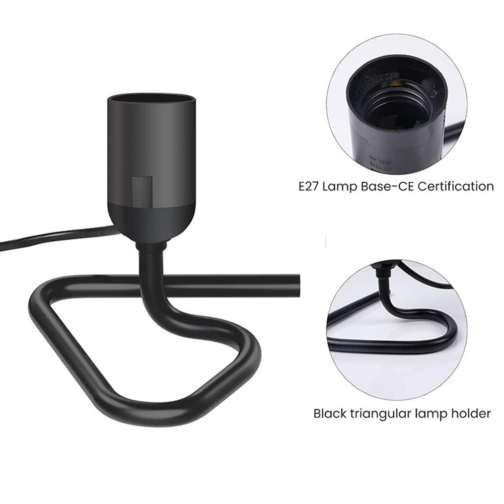 EU/US Plug E27 E26 Lamp Base Holder With Switch Vintage Table Lamp Bedside Lamp Night Light For Bedroom Living Room Decor