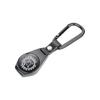 TROIKA Oil Type Compass Key Chain, NORD-OST Carabiner Hook Leather Loop Direction Magnet