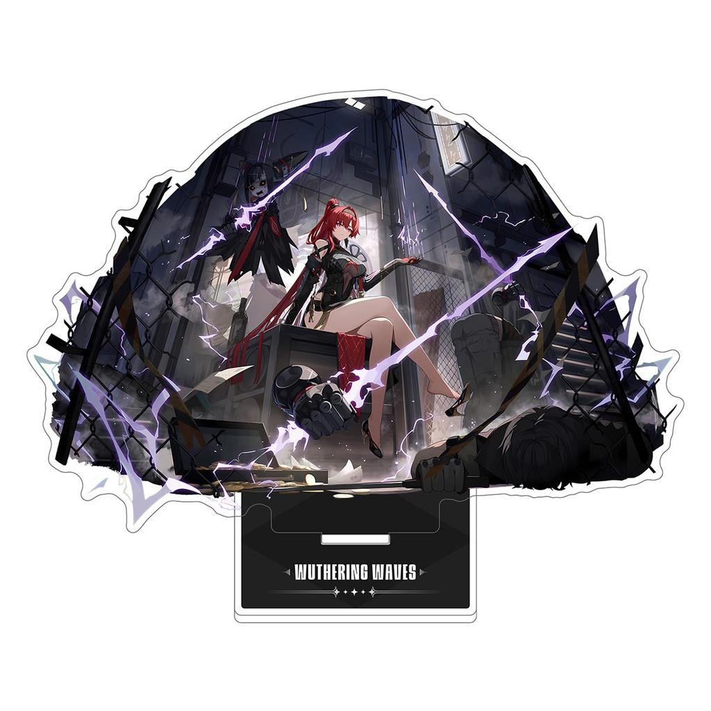 Wuthering Waves Acrílico Anime Jogo Produtos Relacionados Chaveiro Suporte Placa de Modelo Decoração de Mesa Presente Expositores de Figuras Ornamentos