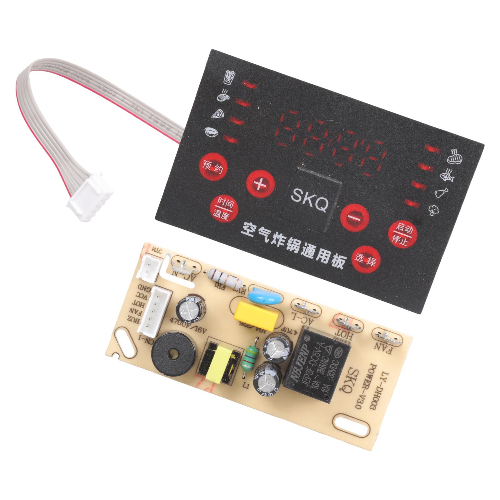 

Intelligent Adjustable Control Board For Air Fryers Universally Fit Heat Resistant Material Energy Saving 1