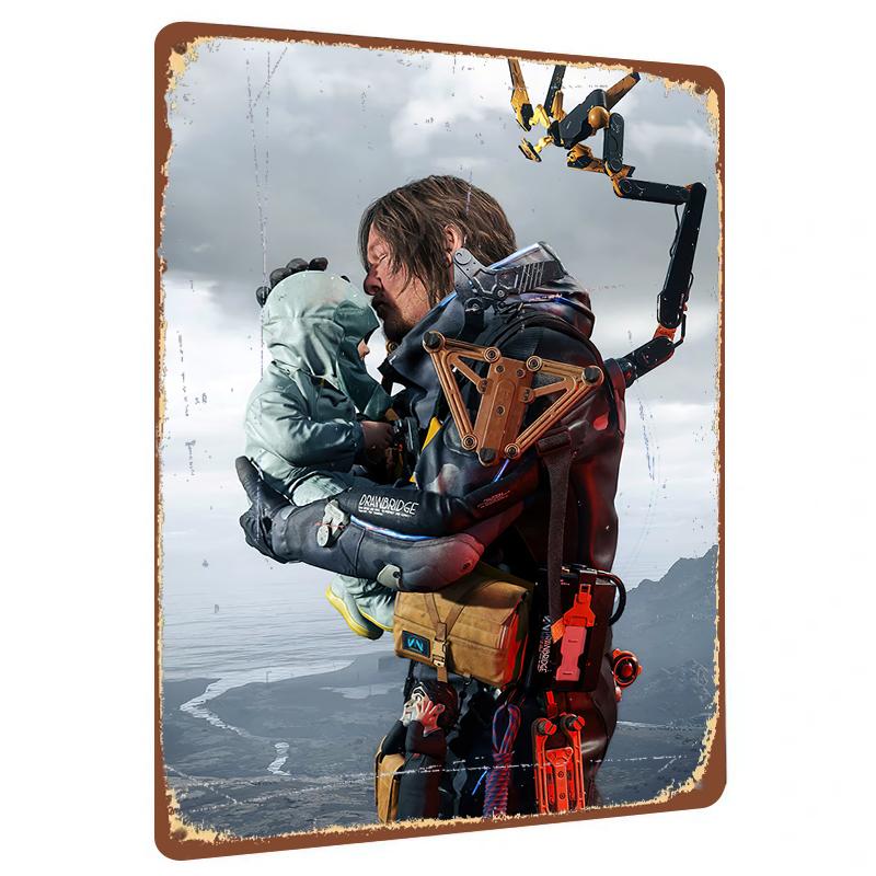Death Stranding Game Theme Custom Metal Tin Sign Creative Home Decor Living Room Bedroom Wall Art