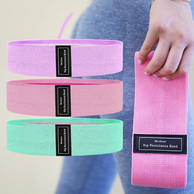 Yoga Belt Stretch Boost Strengthening Non-Slip Workout Elastic Hip Color Latex Silk Ring Resistance Band