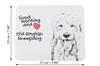 Old English Sheepdog - tappetino per mouse con stampa, tappetino per mouse personalizzato a tema cane, gadget unico per un impiegato dall'azienda Art-Dog