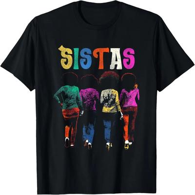 Proud Black Sistas - T-shirt Femmes Afro Américaines Afro Fortes
