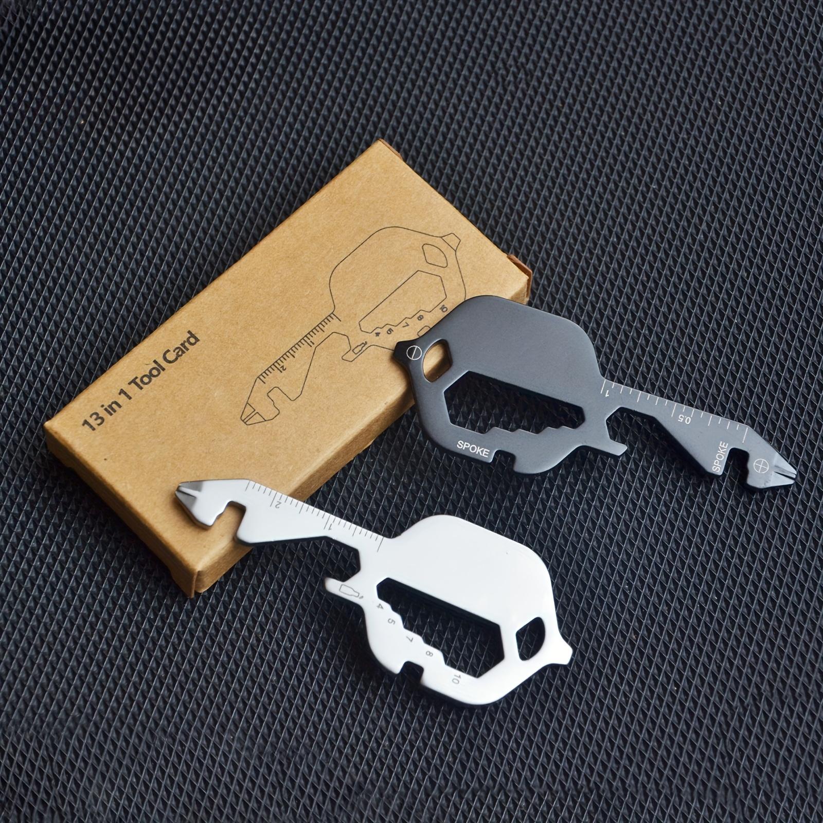 

1pc 13in 1 Mini Key Knife Stainless Steel Screwdriver Hexagonal Wrench Bottle Opener Key Chain Small Tool Outdoor Travel Family Good Tool срібний