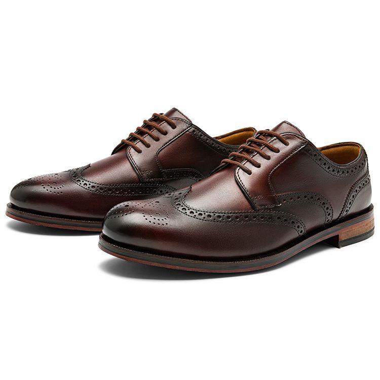 Clarks Craft Series Comfortable Versatile Dress Shoes Men Shoes Dark-Brown 261691827