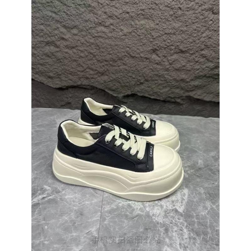 Breathable Women s Shoes, Round-toe Shoes, Platform Shoes for Heightening, Casual Shoes 35 чёрный