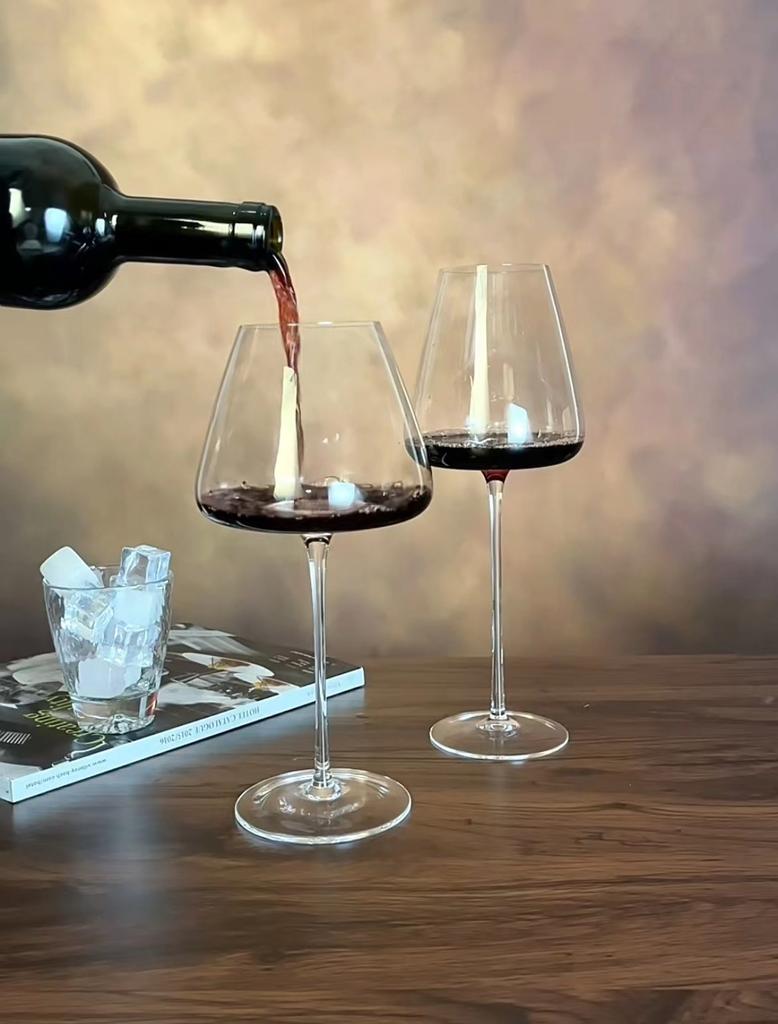 720ml Velké Evropské Sklenice na Víno Burgundské Čiré Sklenice na Červené Víno Vysoká Hodnota Křišťálové Sklo Sklenice na Hrozny Šampaňské Vysoká Kapacita