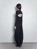 Visus Cotton Curved Pants_Black