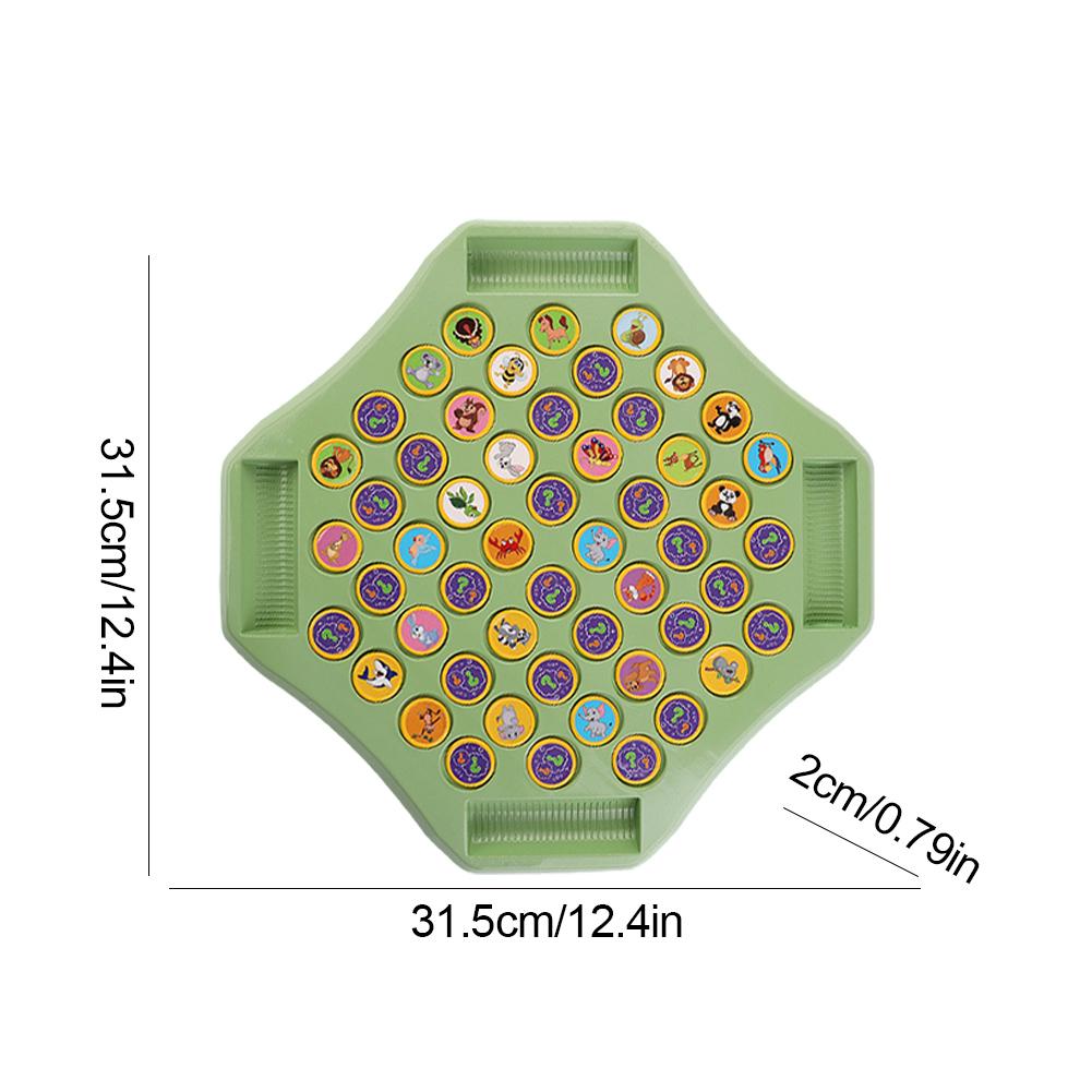Cognitive Memory Board Game Animal Flip Chess Cognitive Memory Board Game for Kindergarten Preschool Gathering
