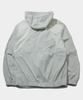 Placestudioman High-Neck Sheer Contrast Nylon Hooded Windbreaker [Wine]