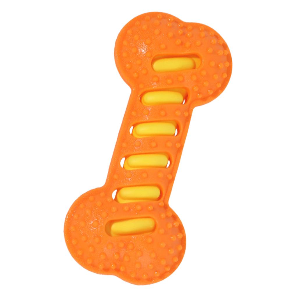 3Pcs Teeth Cleaning Molar Stick Squeaky Bones Interactive Massage Toothbrush Dog Toy Textured Teething Bone Puppy Chew Toy