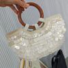 Autumn And Winter High Sense Pure Handmade Natural Shell Bag Fairy Handheld Women'S Bag Niche Design Personality Trend
