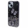For iPhone 15 TPU Case PVC 3D Butterfly Epoxy Phone Cover with HD Film