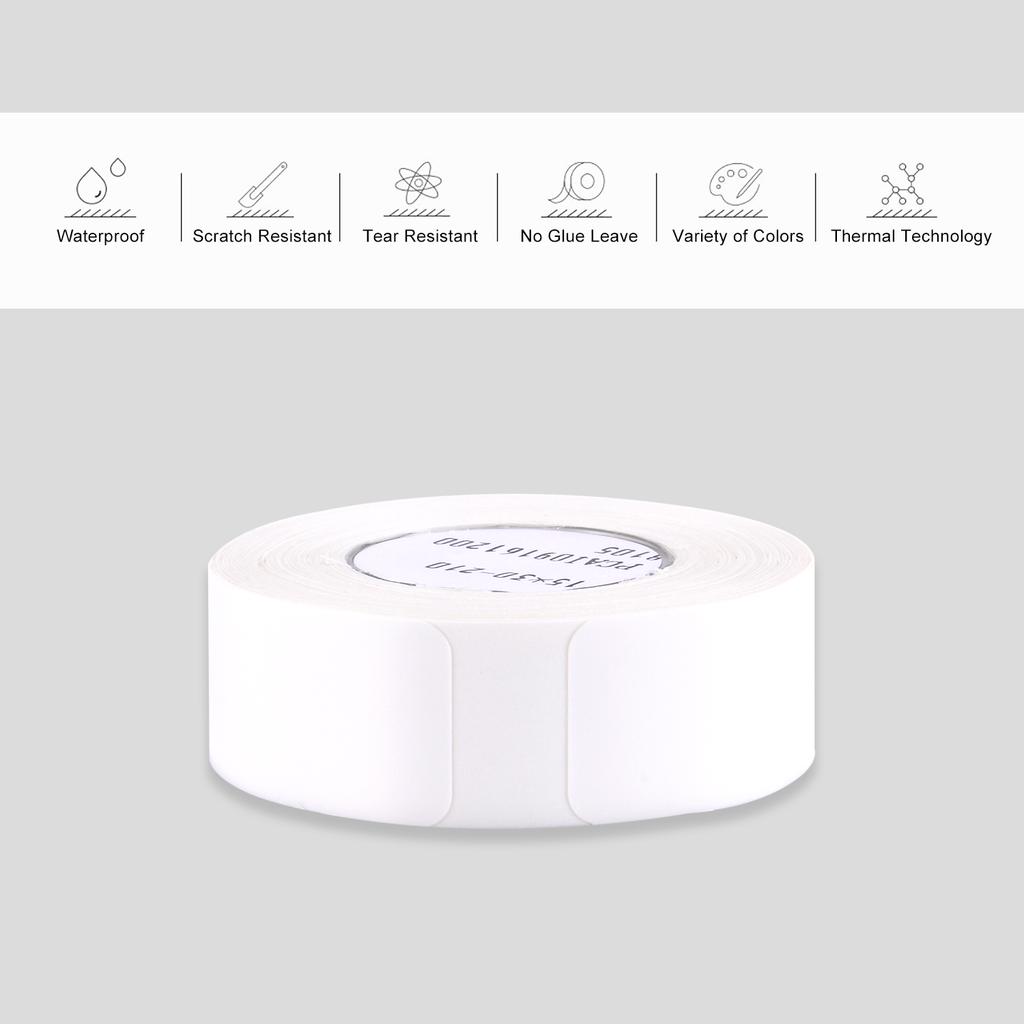 Niimbot Thermal Printing Label Paper Barcode Price Size Name Blank Labels Waterproof Tear Resistant 15*30mm 210sheets