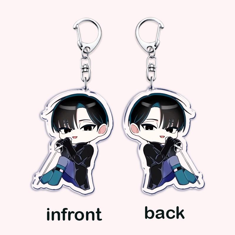 Cute Alien Stage Roommates Chibis Keychains for Womens Accessories Bag Luka Ivan Till Mizi Hyuna Sua Keyrings Jewelry Fans Gifts