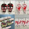 Halloween Ear Jewelry Halloween Ear Adornments Acrylic Halloween Earrings