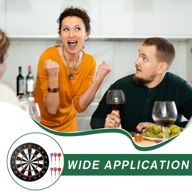 Dart Boards For Adults Flocking Board Stable Dartboard Game Set 15in Sports Tournament Kids Christmas Birthday Gifts CN