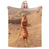 Marcus The Worm Meme Blanket Fleece Decoration Robert Help Me Breathable Lightweight Thin Throw Blankets for Sofa Bedspread
