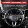 2pcs Carbon Fiber Non-Slip Steering Wheel Cover Car Accessories For Buick Regal GS GL6 GL8 Avenir Lacrosse Riviera Envision Lesabre Velite