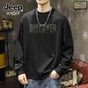 JEEP SPIRIT Men's Heavyweight Pure Cotton Long-Sleeve T-Shirt