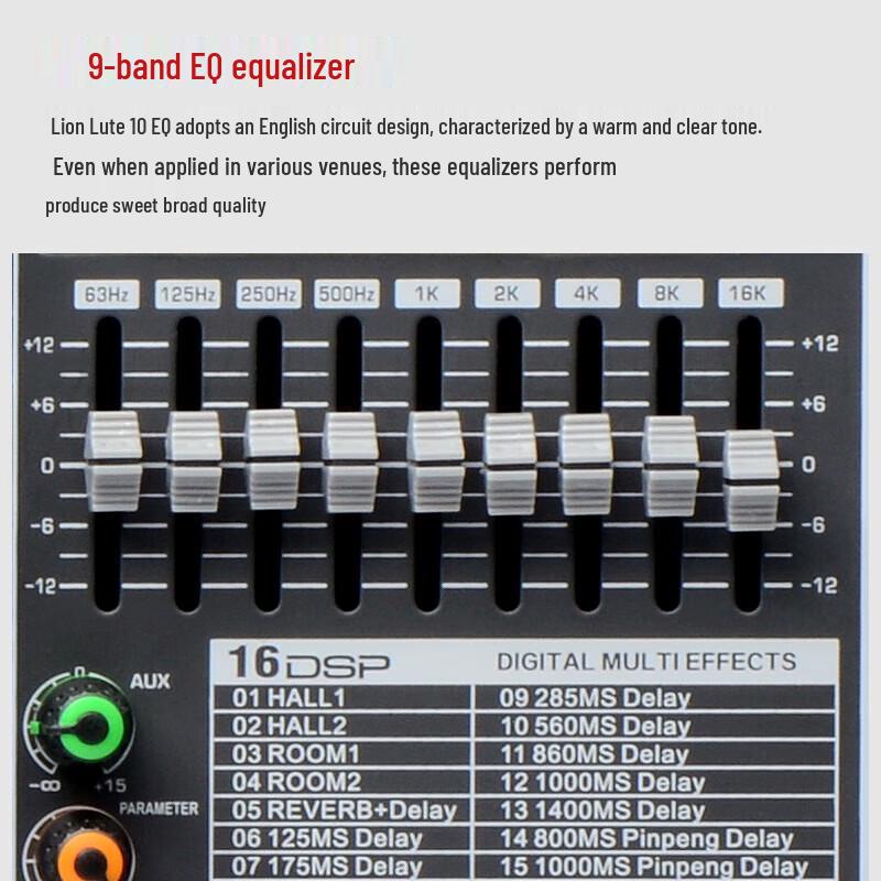 SHILE Lyra Ten 12-Channel Professional Mixer