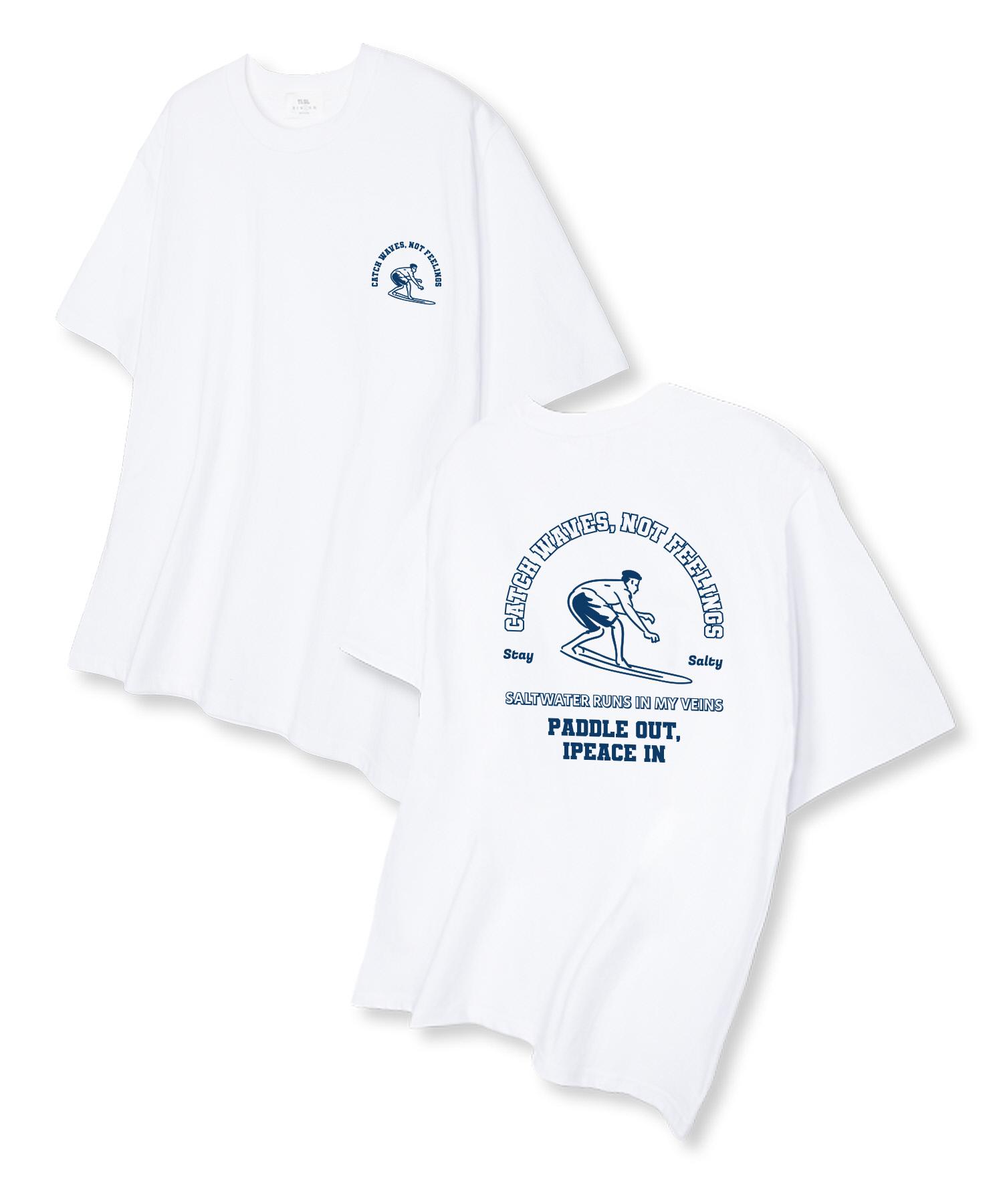 Tee Glake Not Feeling Oversized Short Sleeve T-Shirt White L