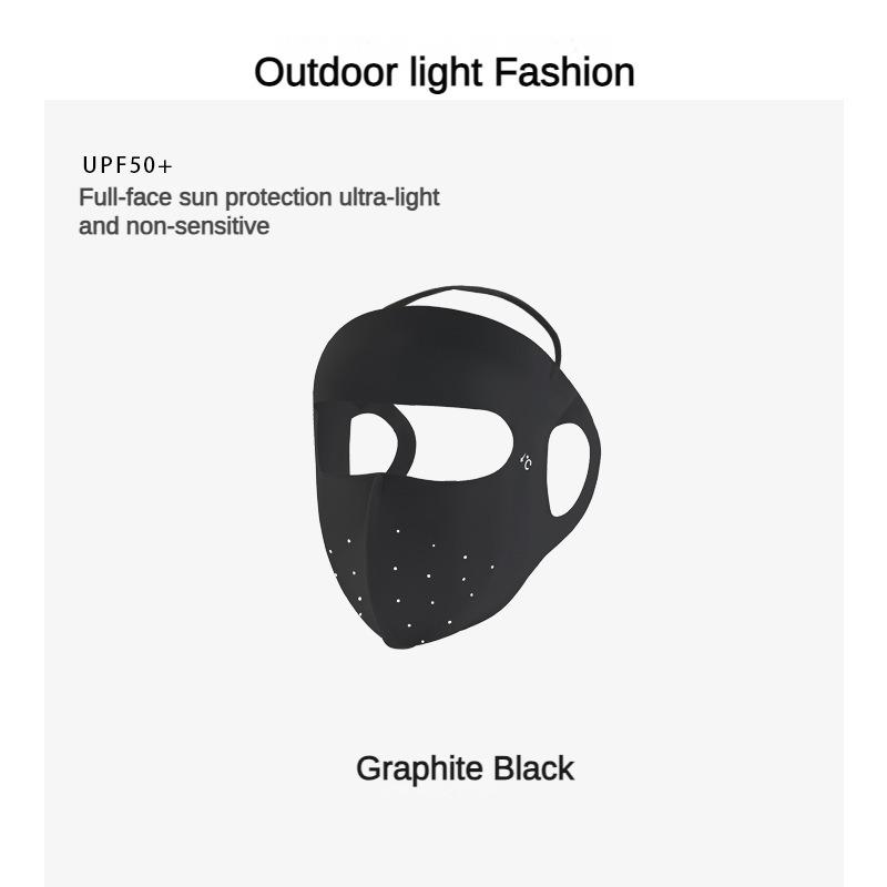 Sun Protection Mask Female UV Protection Summer Ice Silk Breathable Mask Sunshade Outdoor Riding Facekini Mask Sun Protection