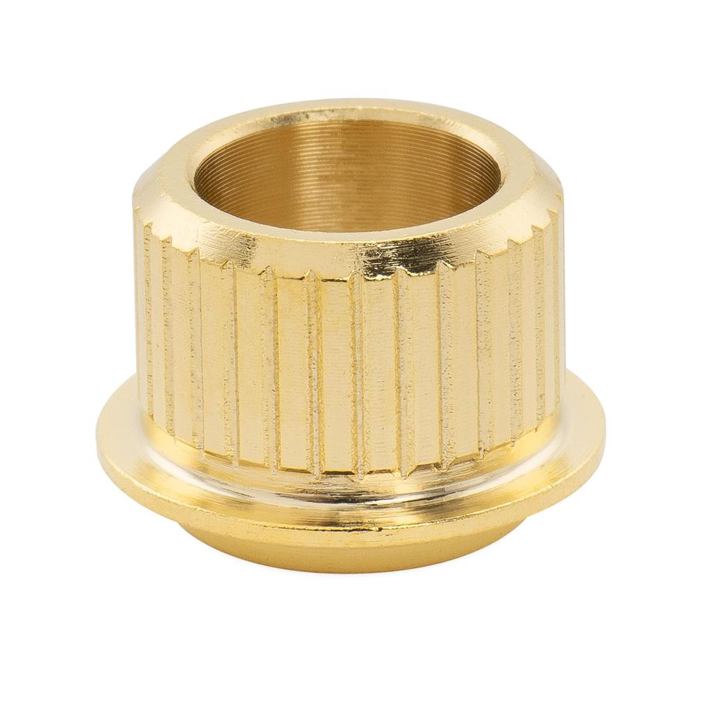 Musiclily Ultra Brass Vintage Style Guitar Tuning Peg Bushings for Fender Electric Gold of 9.2mm Guitars, (Set 6)