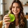 Cute Stress Reliever Green Apples Ball, Slow Rising Soft Fidget Toy with Maltose Texture, High Tactile Elastic Decompression Tool for Anxiety Relief,