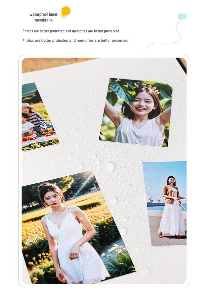 Handmade DIY White Adhesive Photo Album Sheets