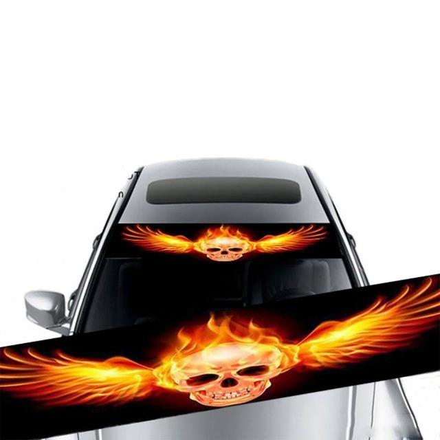 Waterproof Car Windshield & Sunshade Decorative Stickers - Personalized Front & Rear Modifications