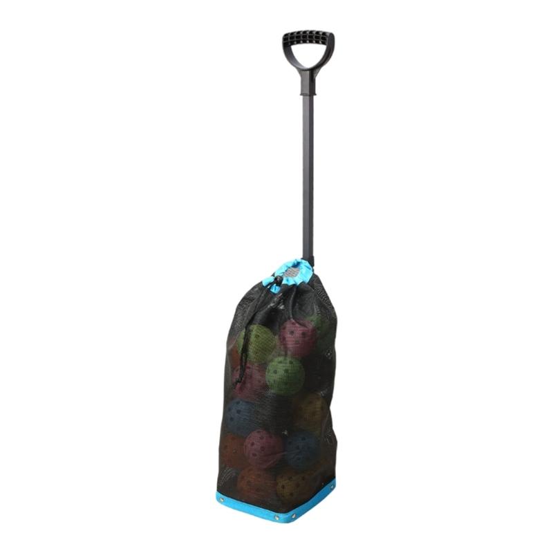 

Portable Ball Retrievers with Reinforced Steel Frame and Tear Resistant Meshes for Pickleballs and Tennis Durability небесно-голубой