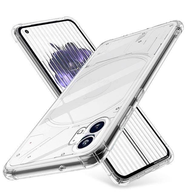 

Прозрачный чехол из ТПУ с четырьмя углами для защиты от падения, чехол для телефона Nothing Phone 1 5G A063, прозрачный мягкий силиконовый противоударный защитный чехол for Nothing Phone One For Nothing Phone 1 чистый