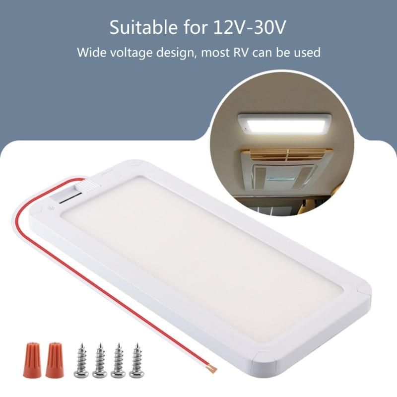 Caravans Decken-Innenbeleuchtung Zubehör 3-farbiges dimmbares LED-Licht Superhell für Wohnmobil-Helligkeitsregelung