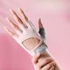 Sports and Fitness Gloves for Men and Women Ice Silk Breathable Pull Up Kettlebell Exercise Anti Cocoon Half Finger Cycling Gloves