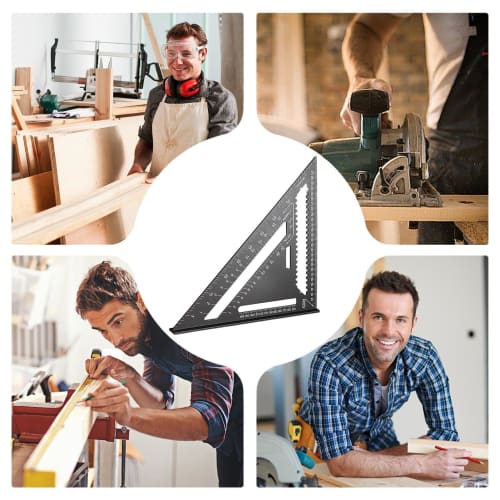 Speed ??Square, Triangle Carpenter Square, Triangular Right Angle Ruler - Portable Marking Gauge, Multifunctional Carpentry Tool for Carpenters and De