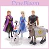 Set Fermecător cu 5 Bucăți Figurine de Acțiune Regina Zăpezii Anna Elsa Frozen 2 Olaf Sven Kristoff