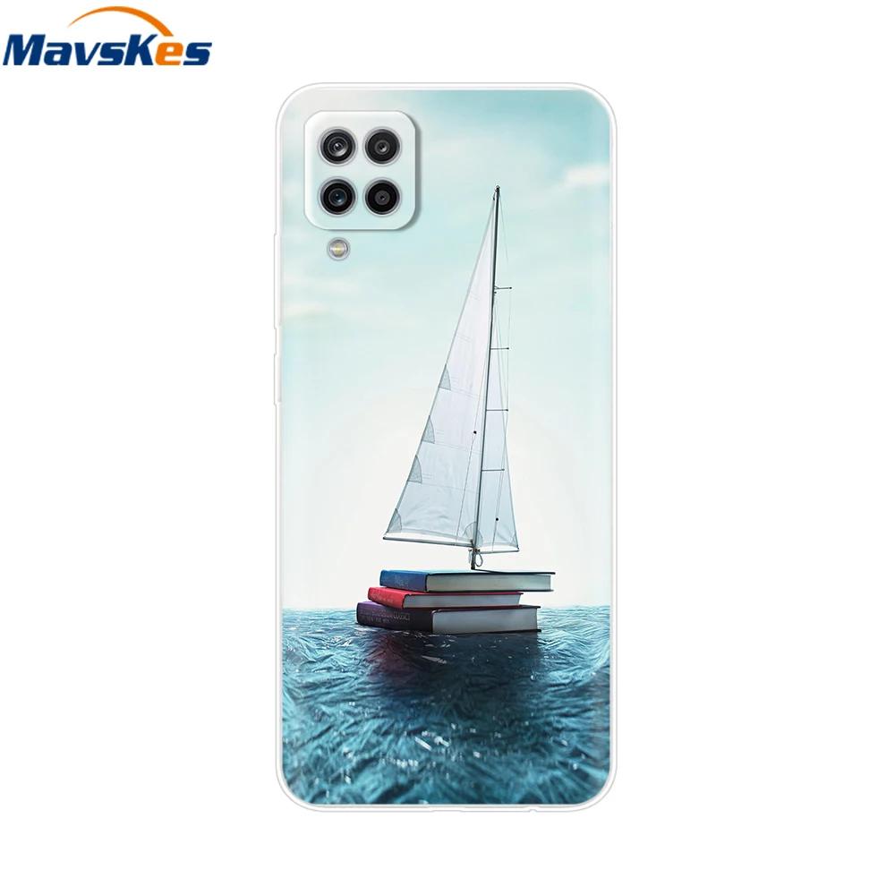 Phone Case For Samsung Galaxy A12 Case SamsungA12 Silicone Clear TPU Painted Soft Cover For Samsung A12 A 12 Bumper Fundas Etui